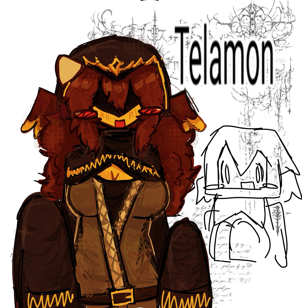 Lunargha8's tweet photo. Here the final thing , got kinda lazy w background sory lele #telamon https://t.co/JigaR0wKnZ