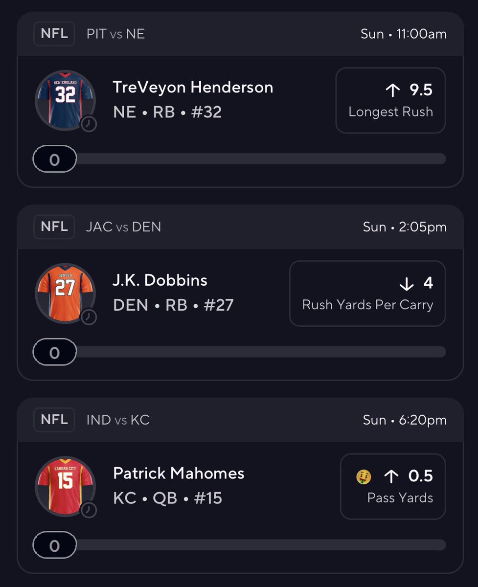 SirypDFS's tweet photo. MAHOMES FREE SQUARE‼️🏈🚀
LIKE IF TAILING!✅ (Henderson is an error)
#NFL #3MAN #prizepicks #underdog #GamblingX #GamblingTwitter https://t.co/0eWP16EJr7