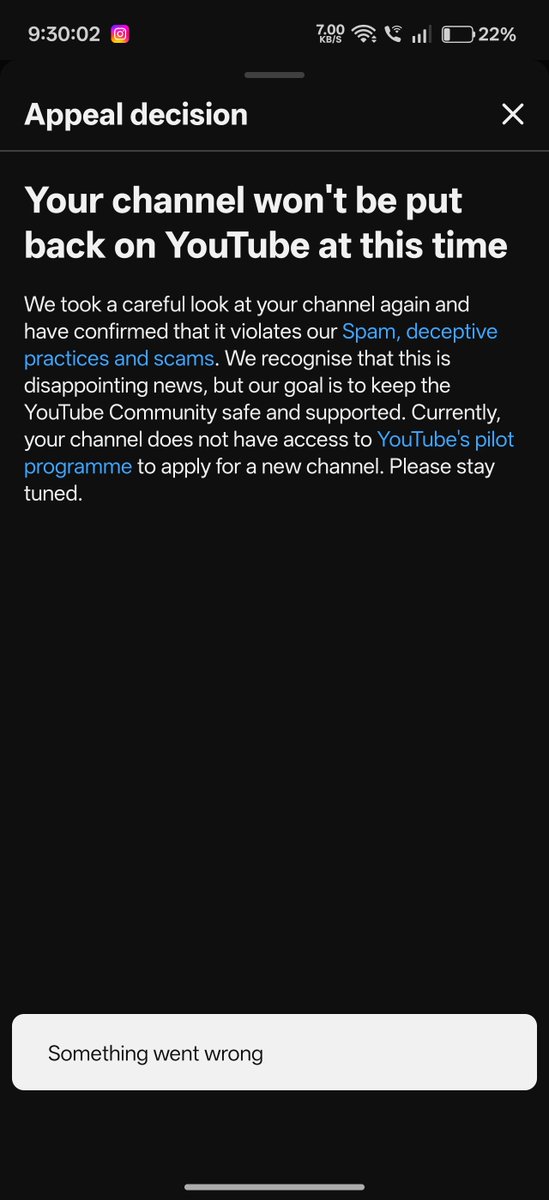 MdDanishapot's tweet photo. @TeamYouTube now I have read the policy of youtube and I'm sure that I didn't violate any rule .Youtube is my future please review my channel manually I want to give a good life to my parents and I'm innocent my channel has only 5 to 6 videos please review
https://t.co/hcUHhyT7BJ https://t.co/zil3SEnupv