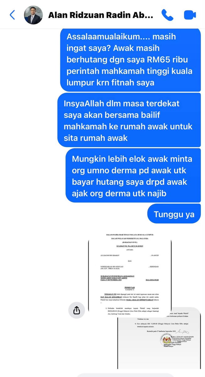alif_haidar's tweet photo. @NajibRazak yang menyamun dapat balik rumah.

Dia yang menderma utk penyamun tahu2 balik rumah, 

rumah kena sita.. 🤦🏻‍♂️ https://t.co/a7AVFITa6F