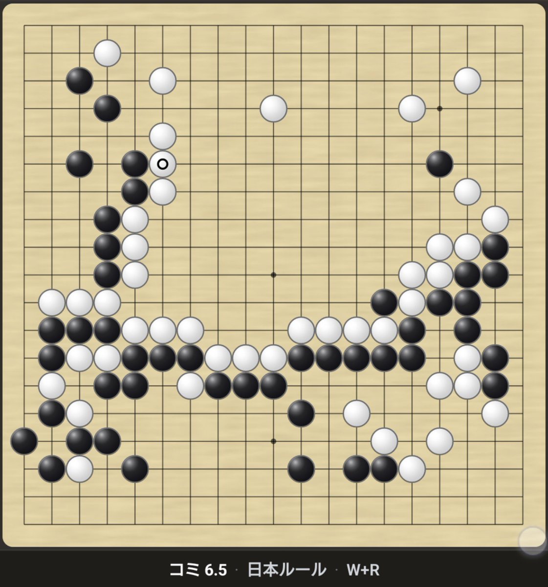 Happpy057's tweet photo. #囲碁 #playgo
白番
模様碁(?)になり
中央がいい感じに
中央が超いい感じに
上辺は冷静に少しで生きてもらいお相手の投了
正直五分ぐらいに見えてた、自分の形勢判断何も信用できない https://t.co/iWTGVR9lYH