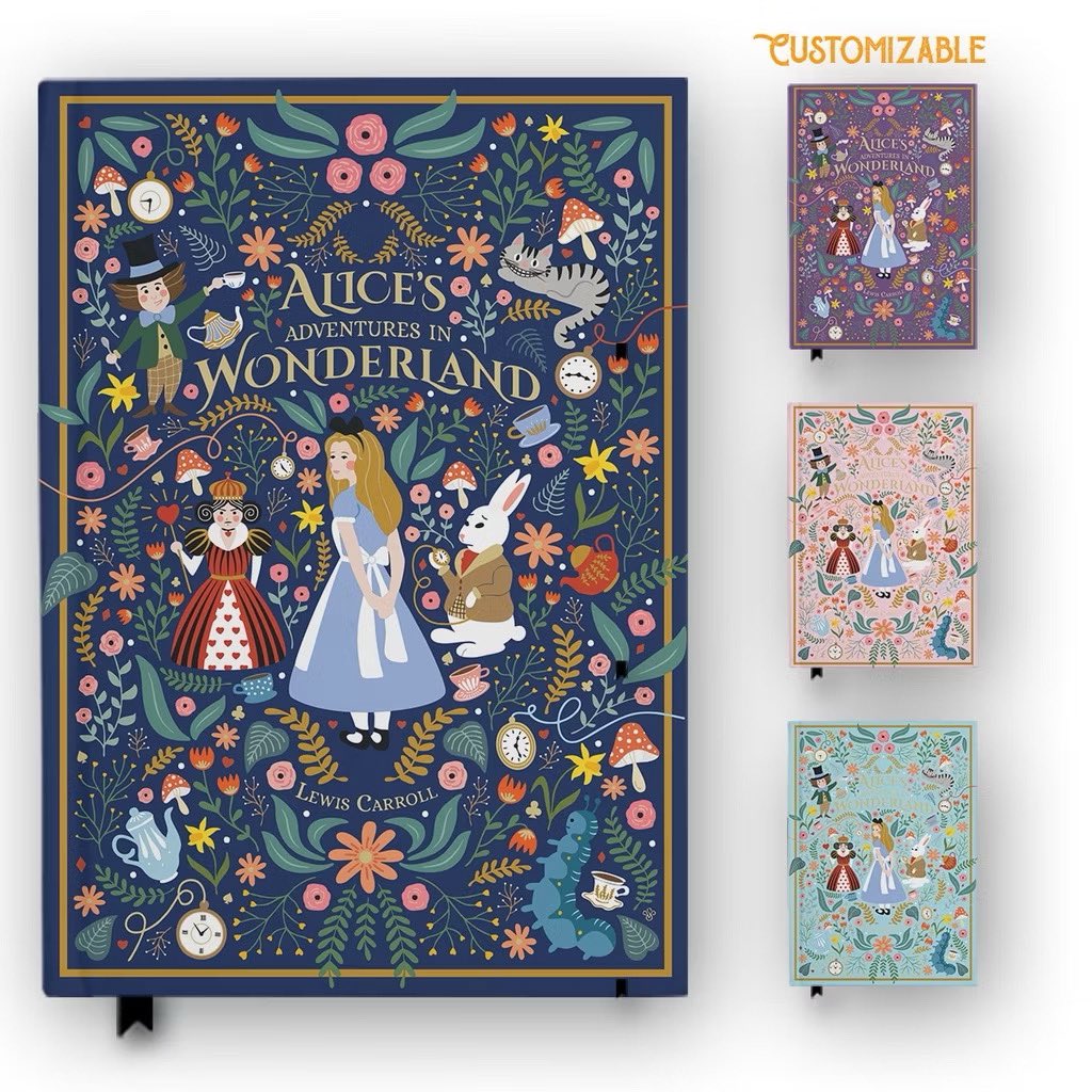 fairypink__'s tweet photo. “Alice in Wonderland notebook that’s almost too pretty to write in 🐇🌷✨ https://t.co/ikPboeND2q and harganya ga sampe 40k… https://t.co/IlOOWCAmw0