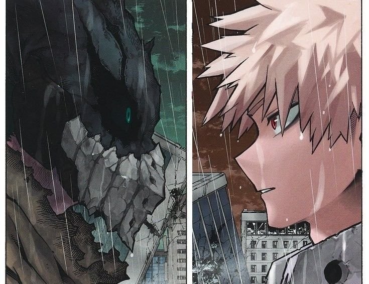 tuncoconut's tweet photo. "i will sacrifice                  "izuku, you
myself to save                   are my world."                                    
the world" https://t.co/kPDdm3ihIm