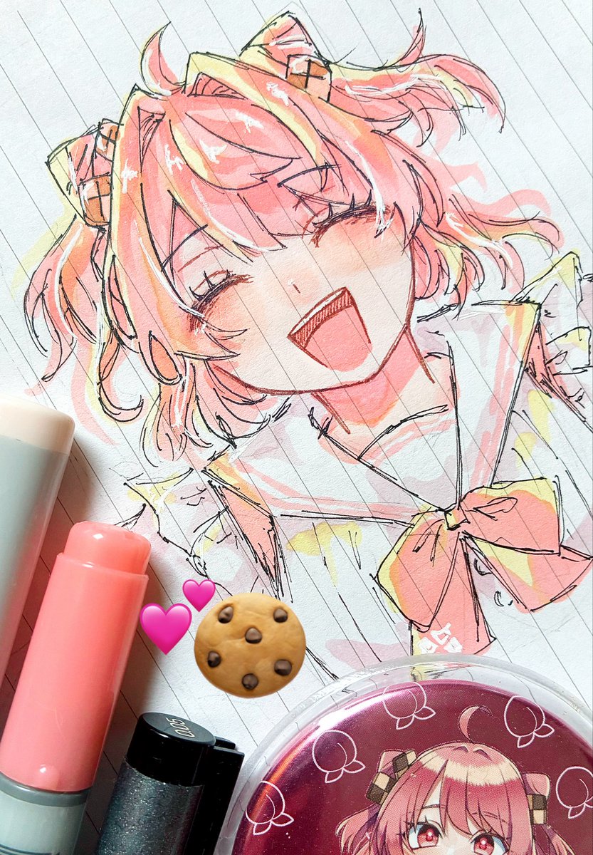 toppo_1_5's tweet photo. お誕生日おめでとうでした！🎉
#ぴちあーと #のあ さん

デジタル完成できる気がしないので😭
来年こそは！！ https://t.co/kSynwXSBc8