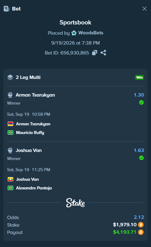 WoodsBets's tweet photo. I'm a man of my word, 10 of you are getting tipped right now, picking winners on the post below.

Let's fucking go gang. https://t.co/V1SHzmnYzE