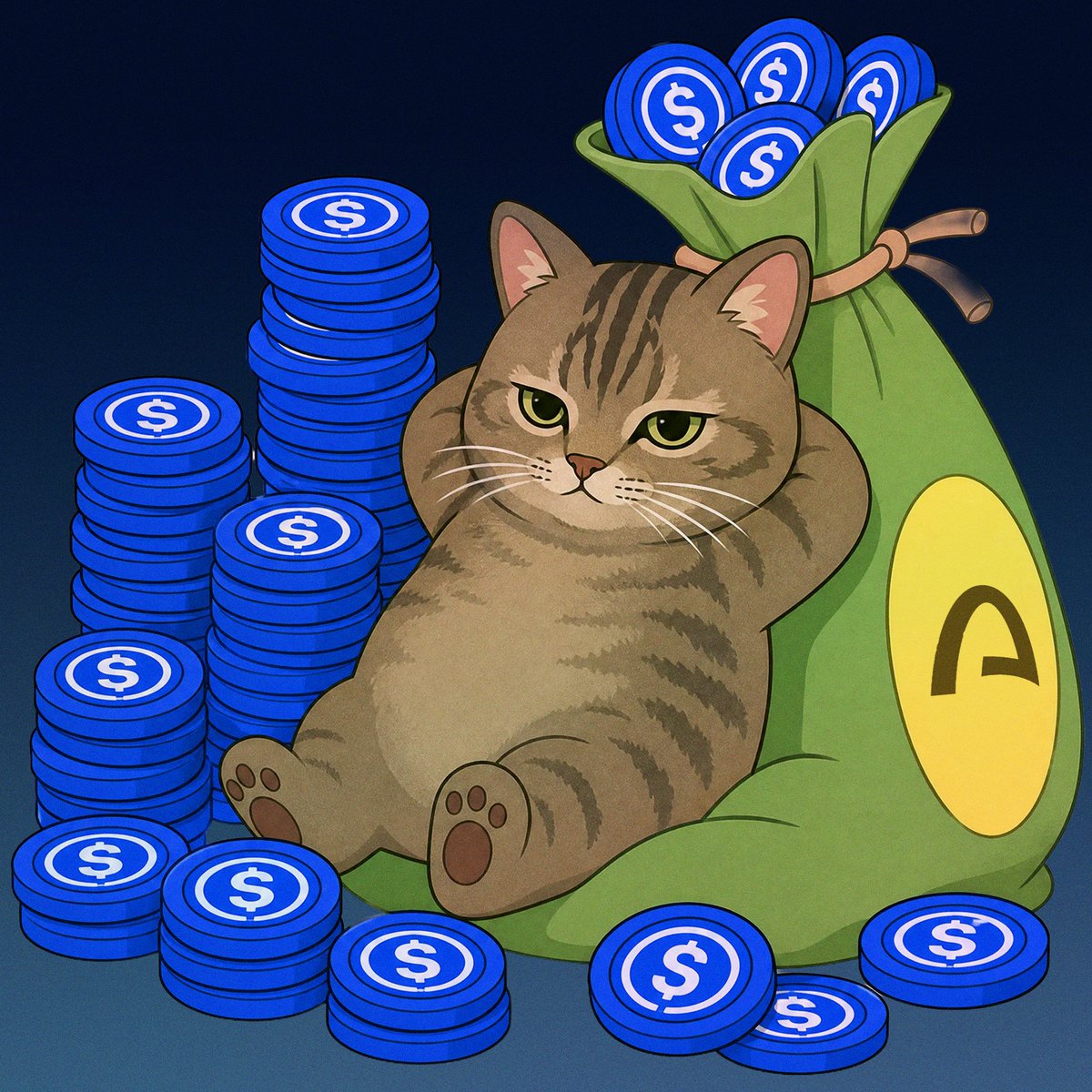 BeanCatArc_'s tweet photo. chilling on @USDC @arc https://t.co/uDAfdWyPpn
