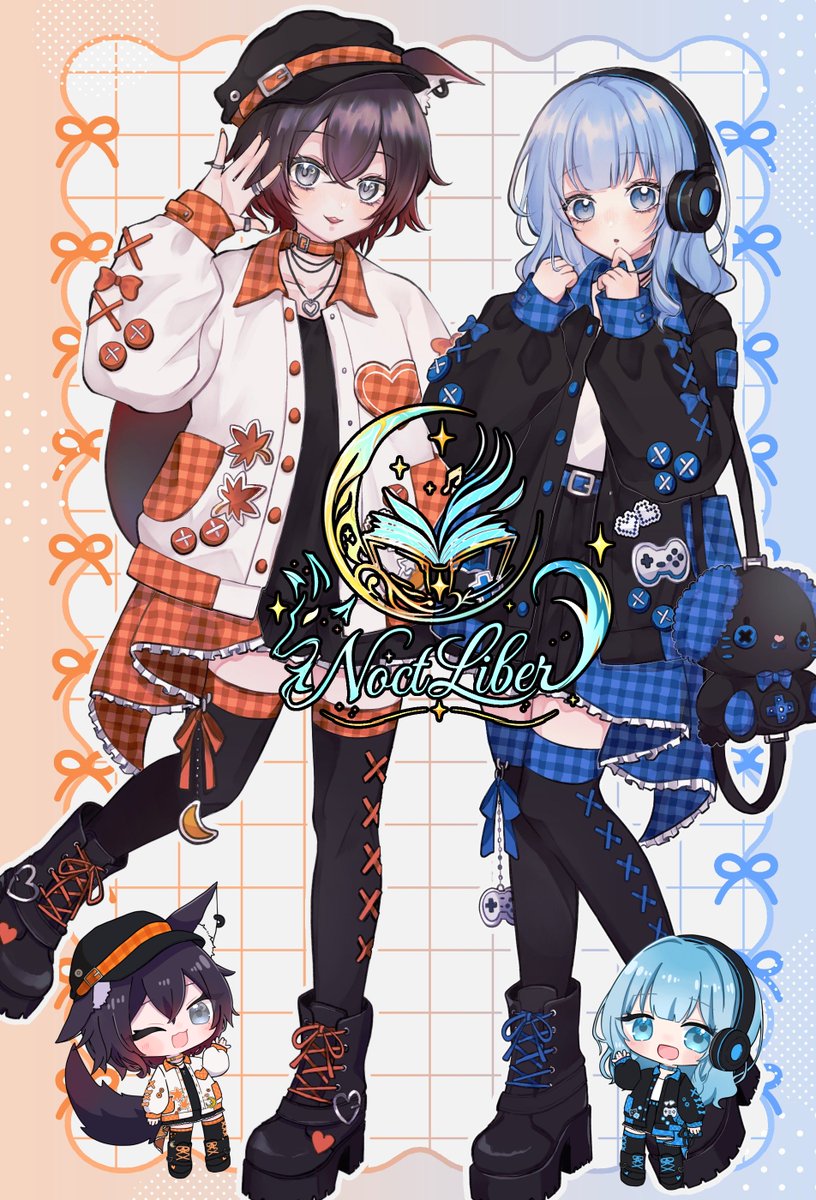NoctLiber's tweet photo. 個人VTuber
夜狐秋×如月あかねによる
Vsingerユニット
NoctLiber(ノクトライバー)です🌙📖

ユニットでの歌ってみたは今月初めて出しました❣️
今後不定期(2-4ヶ月)で歌みたを出す予定です♬*°

是非フォローしてくれたら嬉しいです🧡️🩵

#シルバーウィークはフォロワーさんが���えるらしい 
 #VTuber https://t.co/y1vGcJgaH2