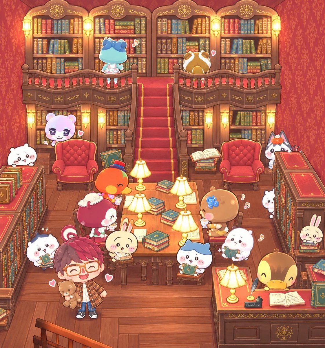 dash33jp's tweet photo. 今日のポケ森😃
最近ちいかわに夢中でポケ森投稿少なめになっちゃってるので投稿します〜😆
今日は、可愛いどうぶつ達とちいかわ達も入れて図書館で素敵なひと時を🥰🥰
でもこんな状態だったら絶対静かじゃないよね🤣
でも、可愛いからいっか〜😆💕

#ポケ森
#ポケ森コンプリート
#ちいかわコラボ https://t.co/RugfXXS3fQ