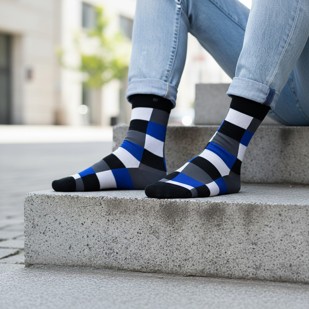IngeborgMonq6j's tweet photo. Life is too short for boring socks. If the rest of your outfit plays it safe, let your socks steal some of the attention. ✔️ Soft comfort all day 
✔️ Durable quality 
✔️ Stay together after washing 
✔️ Designed to be noticed https://t.co/kyot0GO0pP