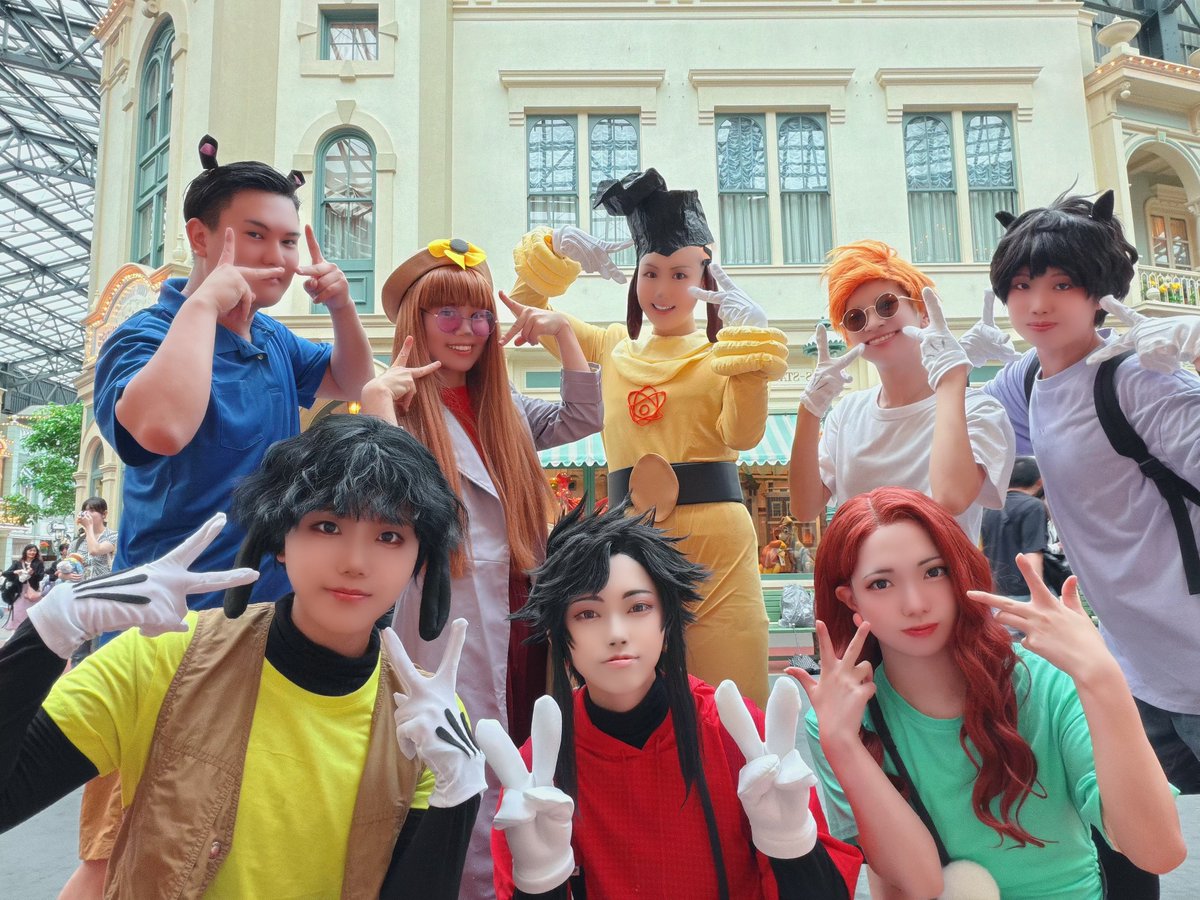 __appleteasoda_'s tweet photo. 今日はグムビ併せだよー✌✌

勢揃いで幸せ😭😭😭

#Dハロ仮装 #Dハロ仮装2026 https://t.co/A0mFBtMrSL