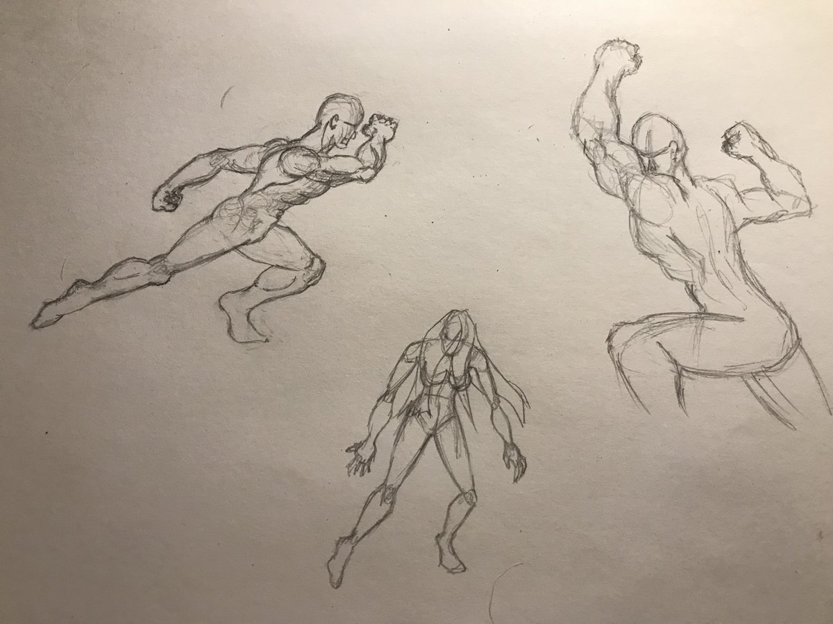 GhostComicsPast's tweet photo. Freehand Sketches combining Scribble, Gesture, and Mannequin Construction
#deadagecomics https://t.co/HWLq5dnu8M