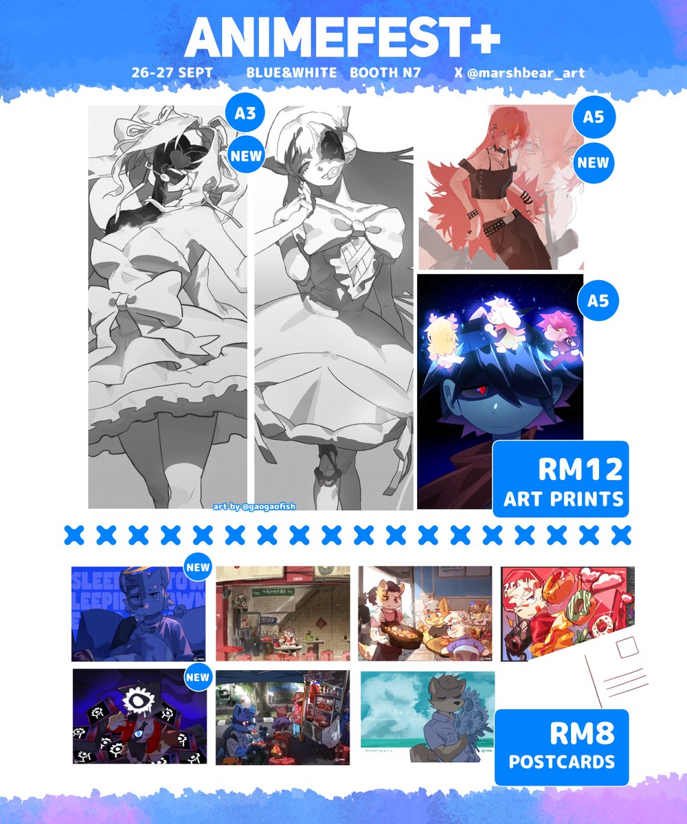 marshbear_art's tweet photo. ใANIME FEST+2 2026 BOOTH N7 CATALOGใ
26-27 SEPT AT PWTC
Hi!! I'm Marsh, i will be bringing some of my NEW OC KEYCHAINS and some new Deltarune artprints here!
With ้ญ็ณ 's Alien Stage and LUKA Prints!
Booth with @Yehlawd
#animefest #comicfiesta https://t.co/FFQ32viKKC