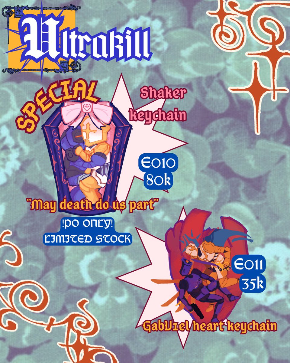Eggy_Patootie's tweet photo. [🔄&amp;❤️ are appreciated!]  

Our #CF23 PO is now open!  

📅 20 Sept - 4 Oct 
📍 Pick-up (Both days) 
🔗 Form &amp; Full #CF23Catalogue below!  

https://t.co/MN1pthFVwZ

🍎 Guts and blackpowder (GNB), Ultrakill, Kingdom Come Deliverance (KCD) (1/2) https://t.co/GF3MO2C3FR