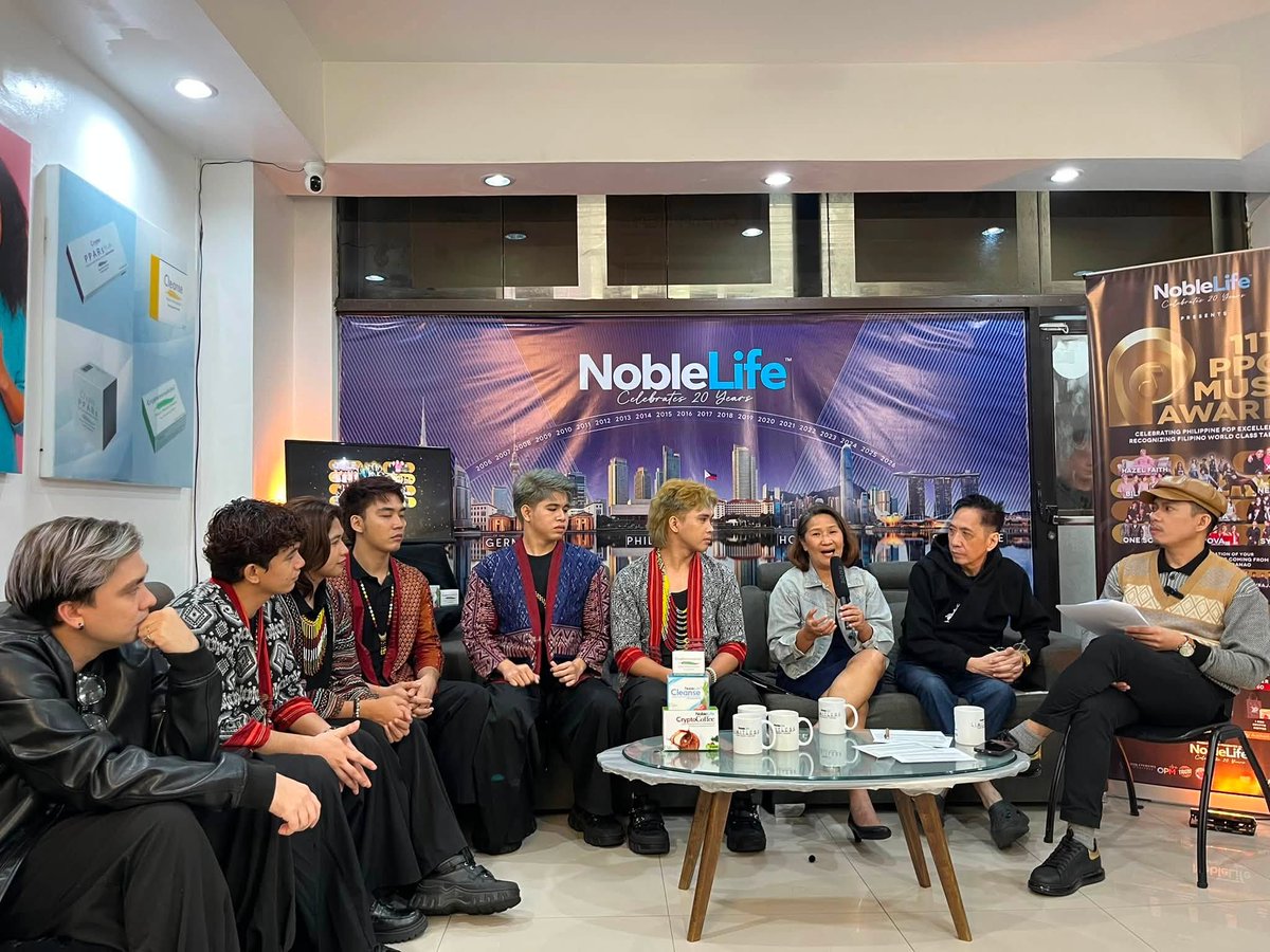 ONESOUTH_PH's tweet photo. 📷📷 PPOP IN THE HOUSE!
The 11th PPOP Music Awards Online Media Interviews brought an exciting PPOP moment to the NobleLife Wellness Hub, together with ONE SOUTH, Caleb, and Doc Mon Del Rosario! 📷📷 https://t.co/IB86STj5nu