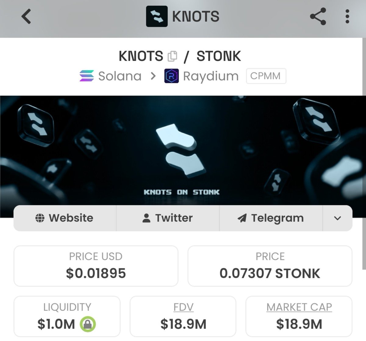heawte's tweet photo. $KNOTS isn’t trying to be another forgettable meme. It has a simple identity, a clear mechanism, and a reason for holders to stay connected.

A 3% transfer tax feeds rewards back to holders in $STONK, giving the token more than just a name people can remember.

Simple idea. Real mechanism. Different angle.

In KNOTS.

CA: 8RVBk8vxLiUHueLUW1f4izFVqN3nWippLhkohKg6EGkS