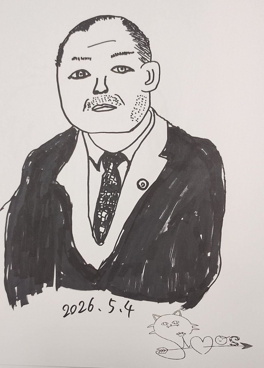 simoskoshiki's tweet photo. 【絵心選手権】パート536
5/4 描きました。
次回描いて欲しい絵募集中
  　#イラスト　#実写
①この絵に付け足しで改造お願いいたします。
②この絵に大喜利お願いいたします。
➂絵心選手権へご参加お願いいまします。 https://t.co/zNpNJTxE40