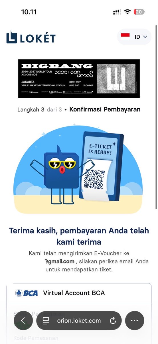allisyazzz's tweet photo. Hari ini berhasil secured 2 tiket gensale Bigbang Jakarta 🫶🏻

Kalau misal ada additional show day 2, aku open untuk war presale dan gensale yaa 🫶🏻 https://t.co/fY74GTzN67