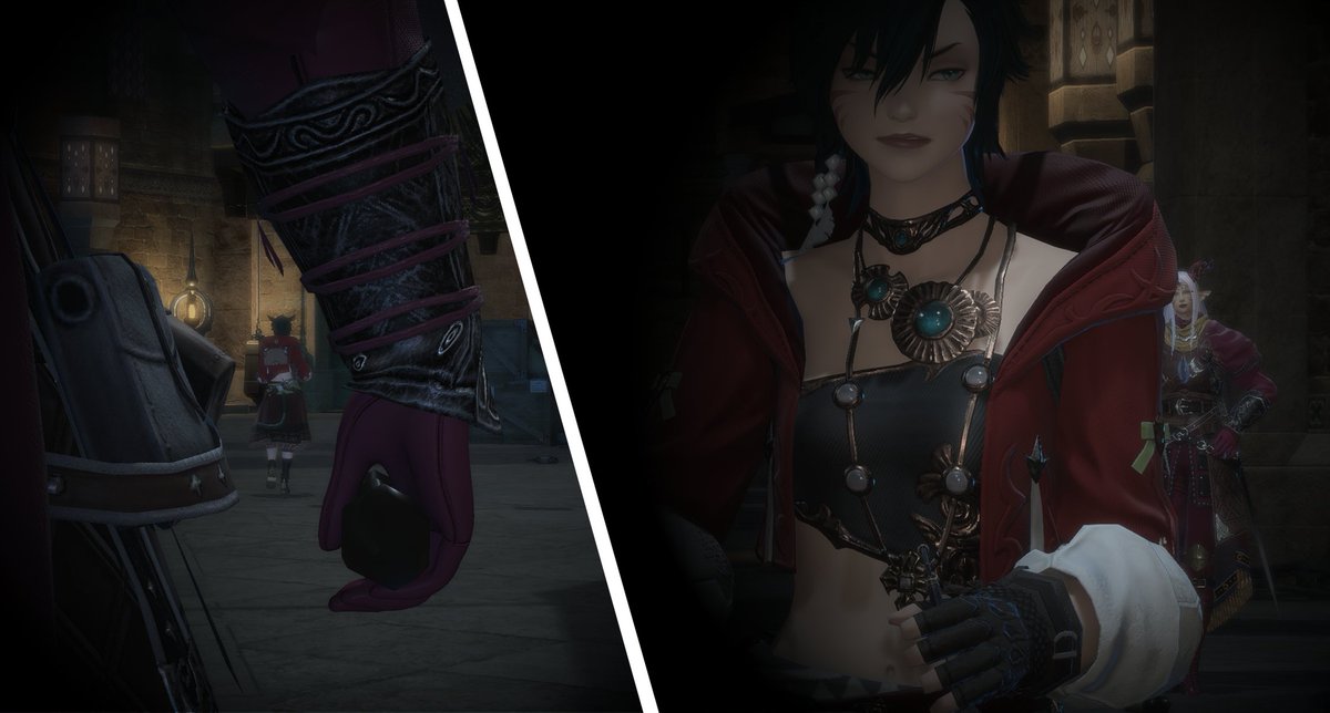 HellsOwnQueen's tweet photo. It seems a familiar miqo'te has garnered the attention of a stranger in the markets of Ul'dah. But this cat knows when she's being followed, even as the shadows grow closer.

The miqo'te belongs to @whatisthisshee2

CW: #Vore https://t.co/RZHTR4AOJ4