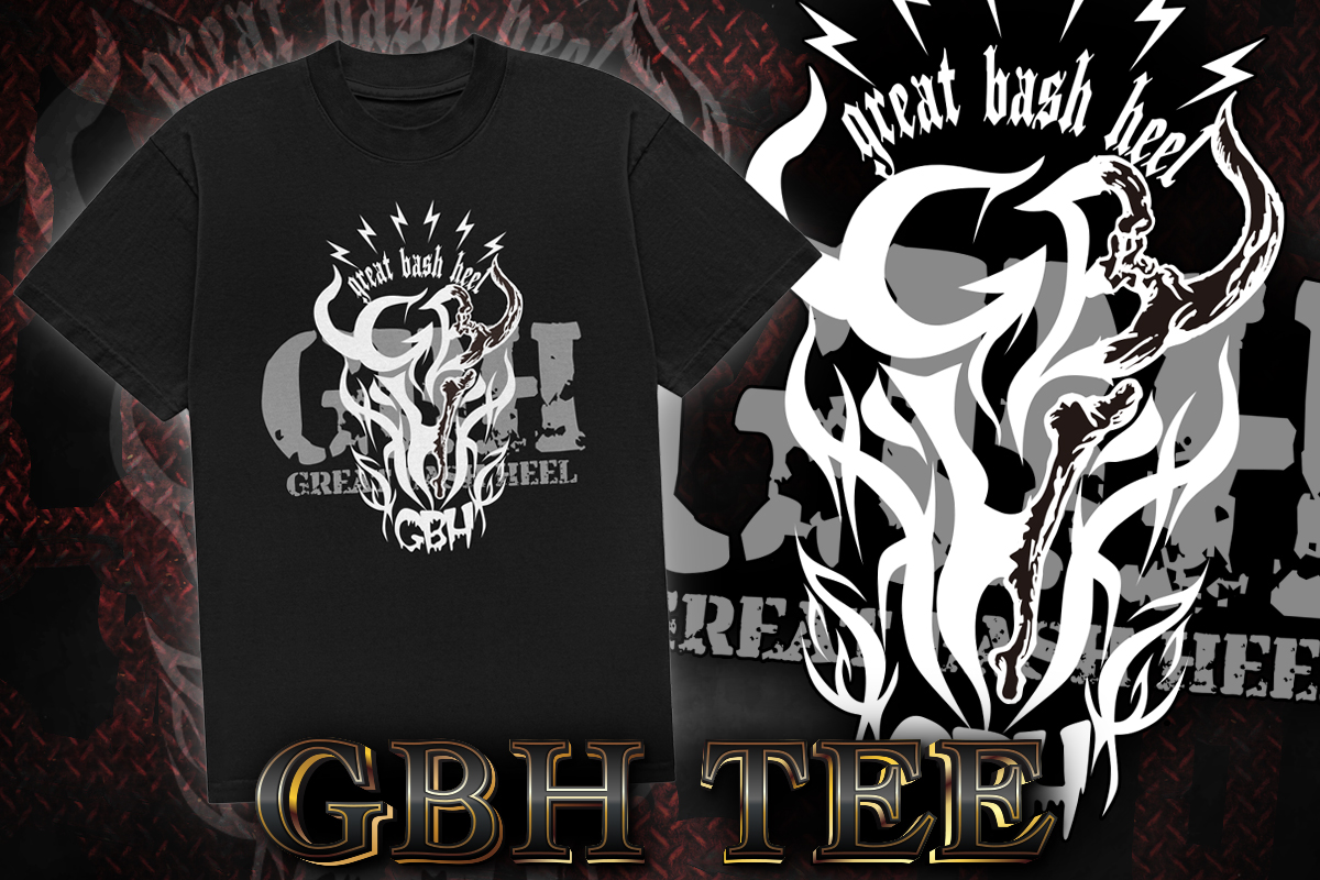 njpw1972's tweet photo. 闘魂SHOP通販サイトでの受注販売が緊急決定！（9月26日まで）
室蘭のリングを熱く燃え上がらせた真壁&amp;矢野&amp;本間&amp;飯塚！
『G・B・H Tシャツ』
https://t.co/WPDmBANpRP
※大会会場、水道橋店での販売はございません
#njpwshop https://t.co/gwpB3smUpU