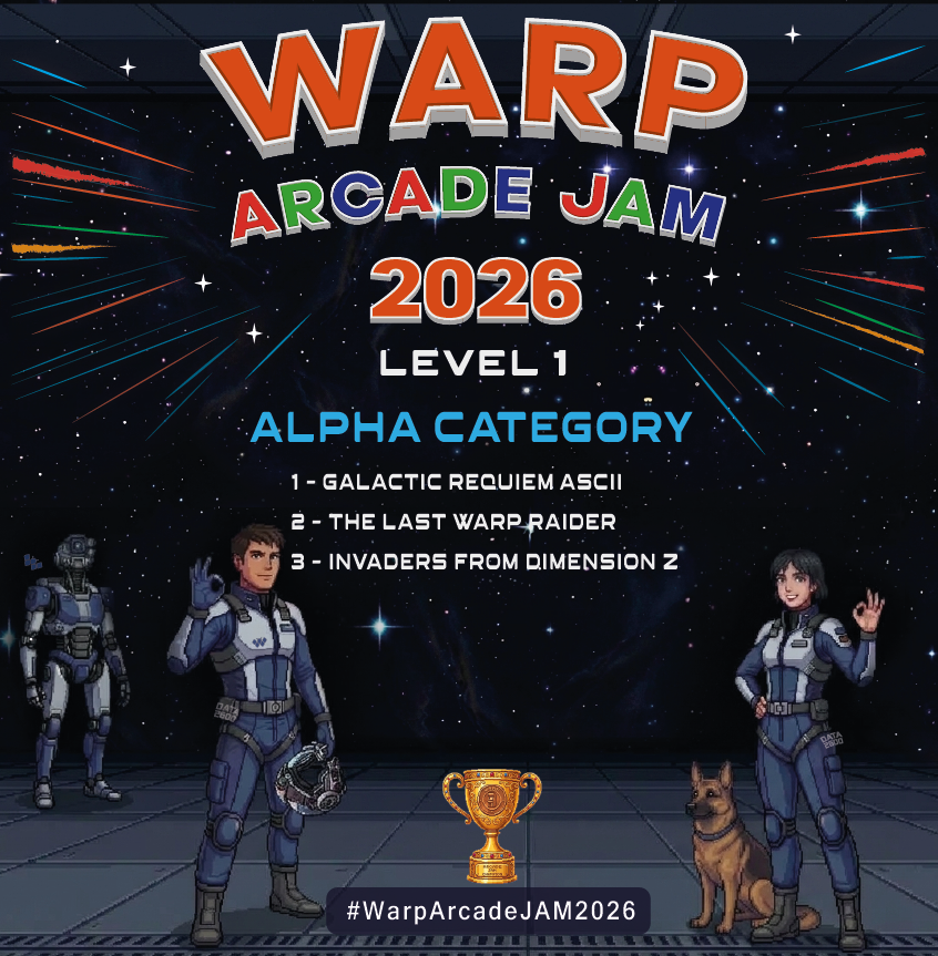 Warp_Game_Arg's tweet photo. 🏆Alpha Category Winners! #WarpArcadeJAM2026 https://t.co/3qMktcFHhO