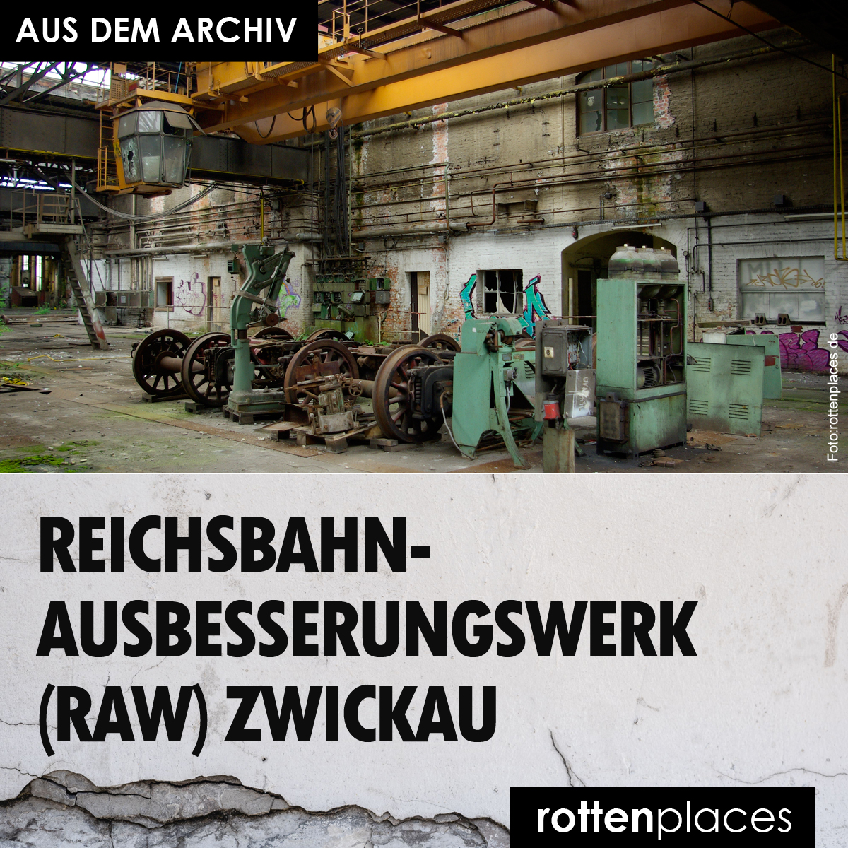 rottenplaces's tweet photo. https://t.co/RhEN8SDih1

#Dampflokomotiven #DeutscheReichsbahn #Eisenbahngeschichte #Industriekultur #RAW #Reichsbahnausbesserungswerk #Zwickau #LostPlace https://t.co/J29WdapTmF