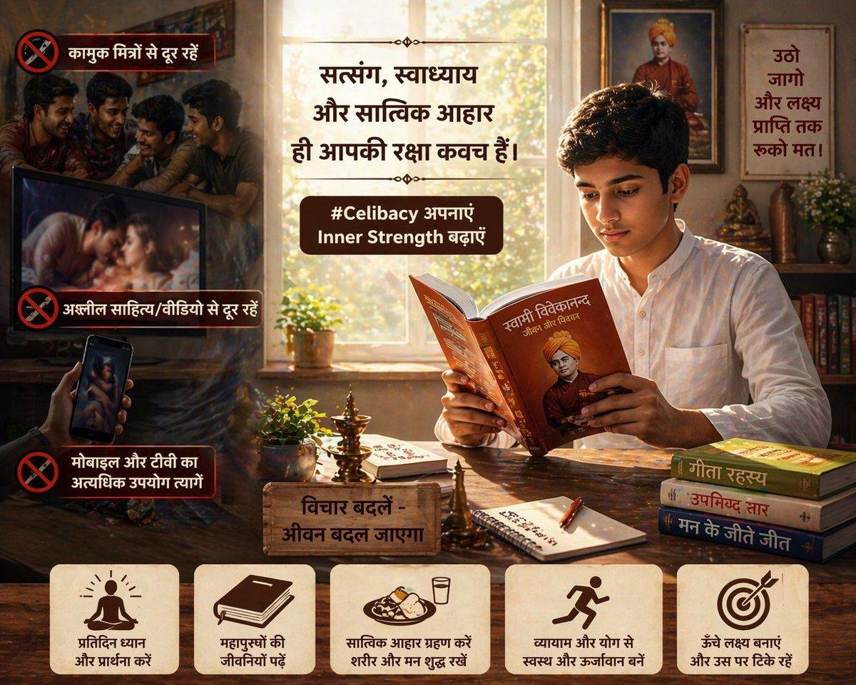 TgyR7ZZzlxS3Rnk's tweet photo. @jagohindustani_ 🌱 बच्चों में अच्छे संस्कार, भारतीय संस्कृति का ज्ञान, ईश्वर-स्मरण और सदाचार की प्रेरणा—ये बातें आने वाली पीढ़ी के चरित्र निर्माण की नींव बनती हैं।
संस्कारों का यह कार्य भी Nishkam Seva का एक महत्त्वपूर्ण रूप है। 🙏
#KyaKiyaHaiAsharamjiBapuNe https://t.co/cGGtSrfrwo