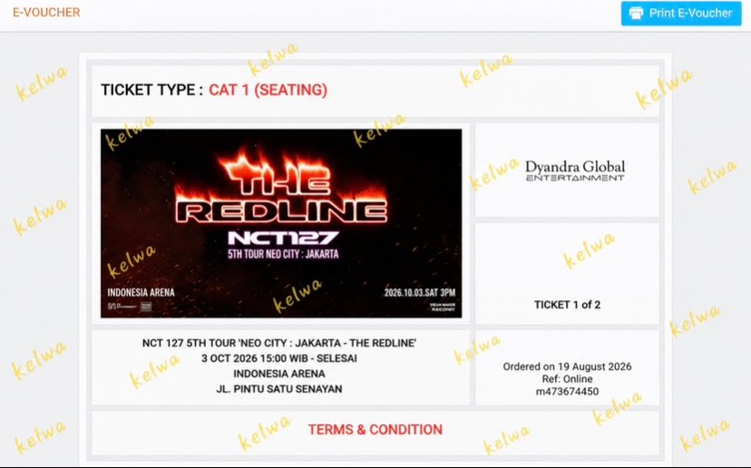 piwaahae's tweet photo. wts ⊹ want to sale tiket ‼️

NCT 127 5TH TOUR 'NEO CITY : JAKARTA - THE REDLINE

🌟CAT NEO CITY A & B (Standing)
💰4,600,000 IDR 

🌟CAT REDLINE
💰4,200,000 IDR

🌟CAT 1 
💰3,900,000 IDR

🌟CAT 6
💰1,900,000 IDR 

➰Secured 14.00, payment 14.01
➰Tiket pribadi
➰Langsung jadi fisik, aku juga nonton🤟🏻

dm for interest 🥁

Tags. info wts wtb jastip jaswar ts nct nct127 redline in jakarta nctzen ilichil konser 
#NCT태용 #redline