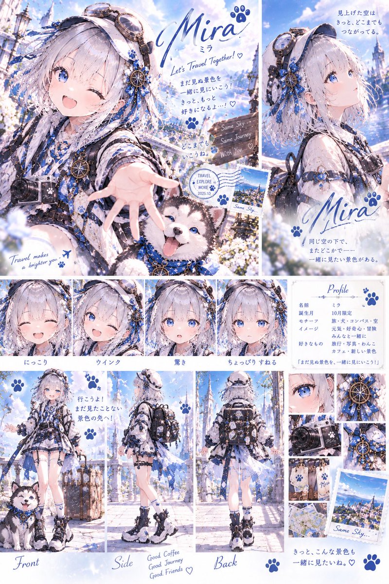 teitei130's tweet photo. ✨❄️🩵 ━━ 10月限定キャラクター総選挙 ━━ 🩵❄️✨
OCTOBER LIMITED CHARACTER VOTE 2026

10月まで、もう残りわずか…！(៸៸> ᴗ <៸៸)♡
9月限定キャラクター リシェナ の時間も、いよいよ終盤です🥹🌸

そして次は――
10月限定キャラクターをみんなの投票で決めたいっ！ ✨🗳️

候補はこちらの2人💎

① セラフィ 🤍🪽
白×水色の幻想的でお姫さま感たっぷり✨

② ミラ 🩵🐾
旅×わんこ×ブルーの元気かわいい世界観✨

どっちの子と10月を過ごしたい？(ㅅ´ ˘ `)♡
「①セラフィ」or「②ミラ」 で投票お願いしますっ！🩵🤍

みんなの一票で10月の主役が決まります…！！
ぜひぜひ参加してね〜っ(੭ु ›ω‹ )੭ु⁾⁾♡✨