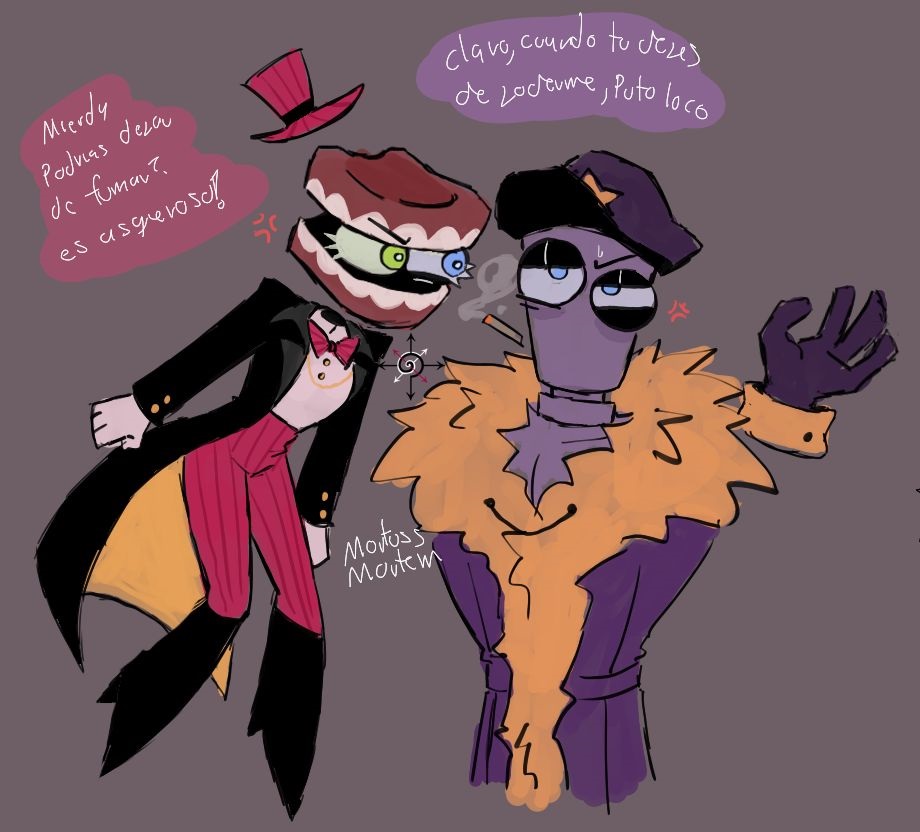 Mortuss_Mortem's tweet photo. evil kinger x evil caine
(hice mi version de este caine para un au mio)

-hola,ya quiero volver a dibujar, y que se me quite el burnout
#royalteeth #cainexkinger #kingerxcaine #kingleader #CoachDictatorer #IronTeeth https://t.co/SVvE5wWOqK