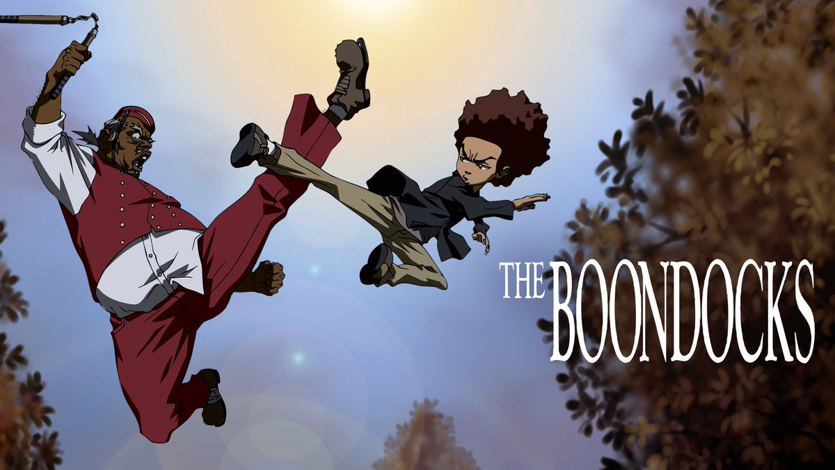 kaminaporaqui's tweet photo. Anoche terminé The Boondocks, la comedia negra más irreverente, atrevida y graciosa que vere jamás.
Nunca imaginé que la vida diaria de un terrorista doméstico, una amenaza pública y un viejo verde sería la receta perfecta para reírme por meses.
EL TIO RUCKUS EL GOAT EL PADRE. https://t.co/k3DsZoPKkO