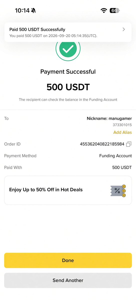 Crypto__Haris's tweet photo. Sent $500 to new UID 373301015, 1235168788 and 507211655 🔥

I will send $500 to 5 more people today 🤑

Comment your Binance UID or wallet address below 👇 https://t.co/LkamNct8qf