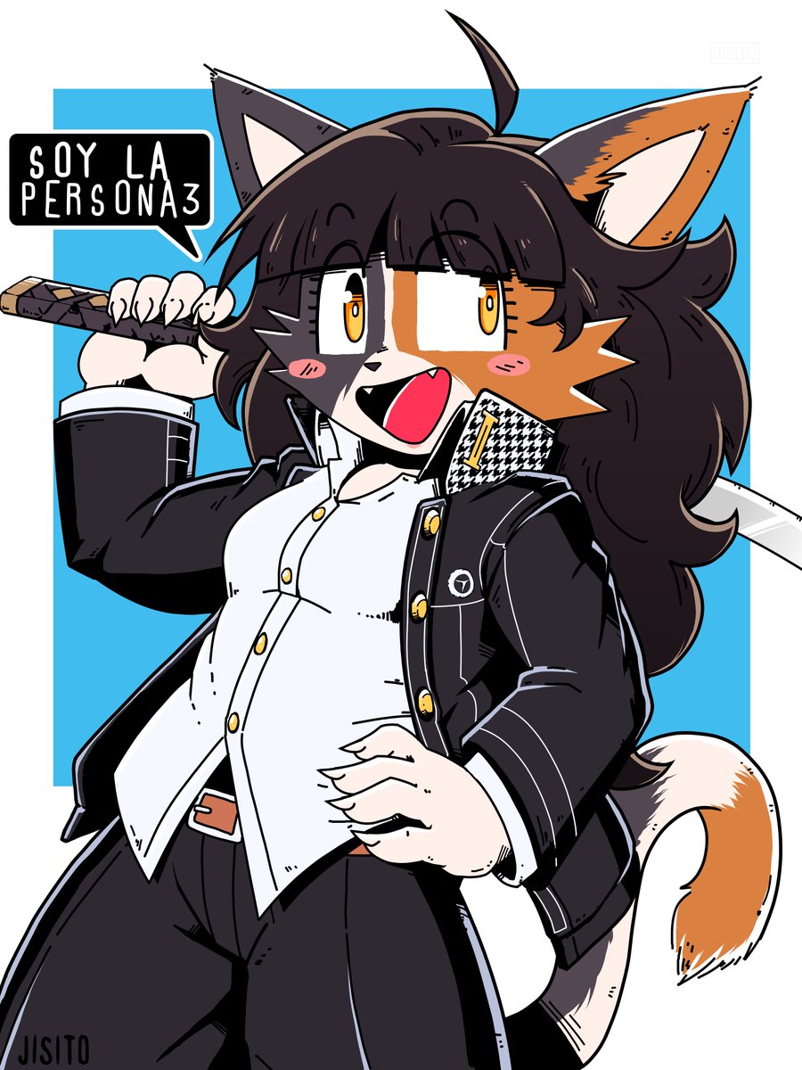 JIStheFox's tweet photo. ART COMMISSION
OC: @ArwenCuack 

Thanks! Enjoy it!

#furry #persona https://t.co/NrKzPXXmDP