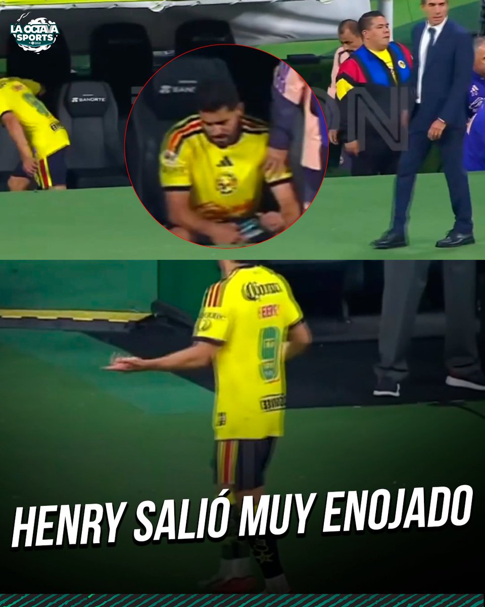 laoctavasports's tweet photo. EL CAPITÁN NO QUERÍA SALIR 😡🦅   

Henry Martín explotó de furia al ser sustituido por Carlos Álvarez en el Clásico Nacional. https://t.co/861cCx6bxe