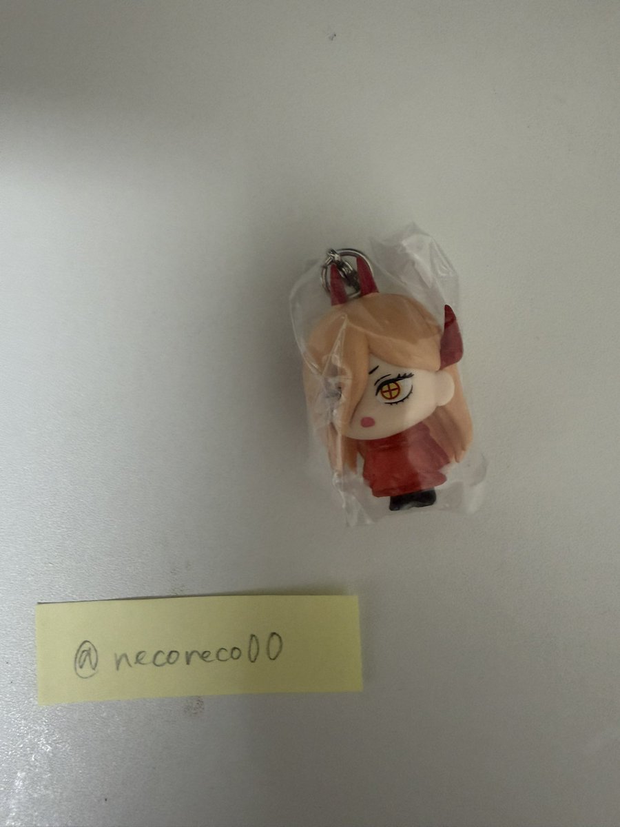 neconeco0O's tweet photo. チェンソーマン　めじるし　交換

求:早川アキ
譲:パワー

都内手渡し又は郵送での取り引き希望です！ https://t.co/rnnb8IhTh0