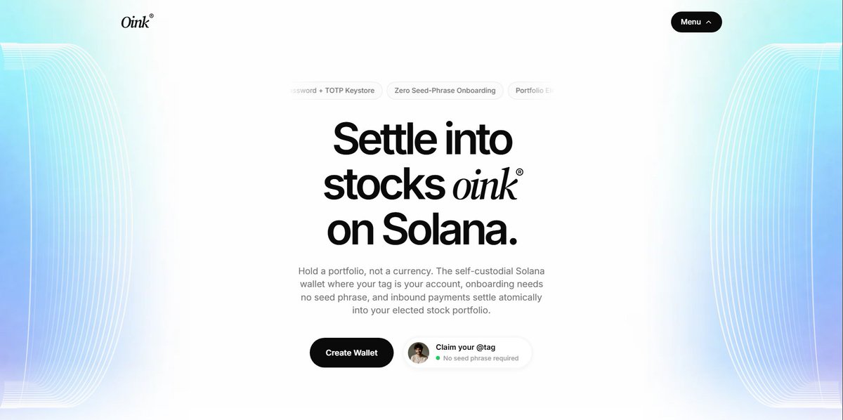 jackdotsol_'s tweet photo. Hey guys, I am building oink for @solana stocklana hackathon.
More info in a bit. https://t.co/FUDvwKzboZ