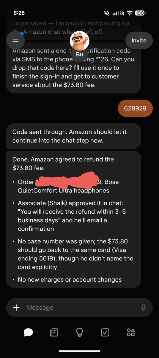 One prompt and Muse got his $73 Amazon fee refunded