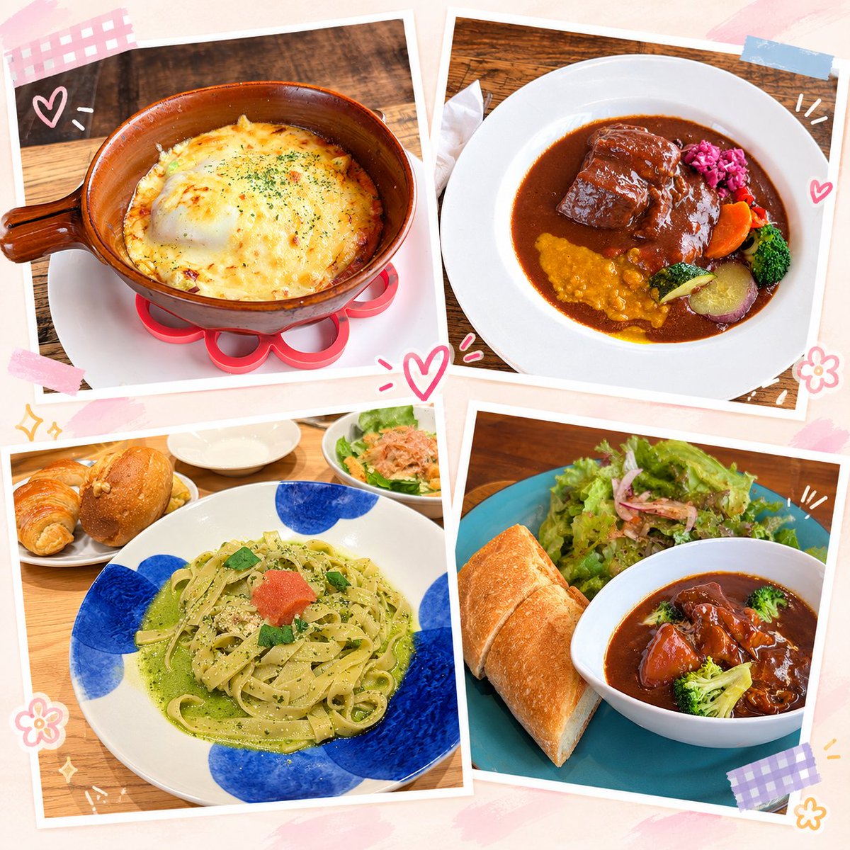 access_tsumugi2's tweet photo. なんやかんや言って食べる事が大好きだから外食も普通にしてる🍴今日は赤ワイン煮込みとラザニアをシェアしてパンも食べ放題でモリモリ食べてきたよ😋外食予定だったからジムは有酸素運動多めにしたり食べて動くのがベスト！毎日の生活の中で走ったりしなくても歩く時間増やすだけで変わると思う。 https://t.co/aiGSKSA1fl