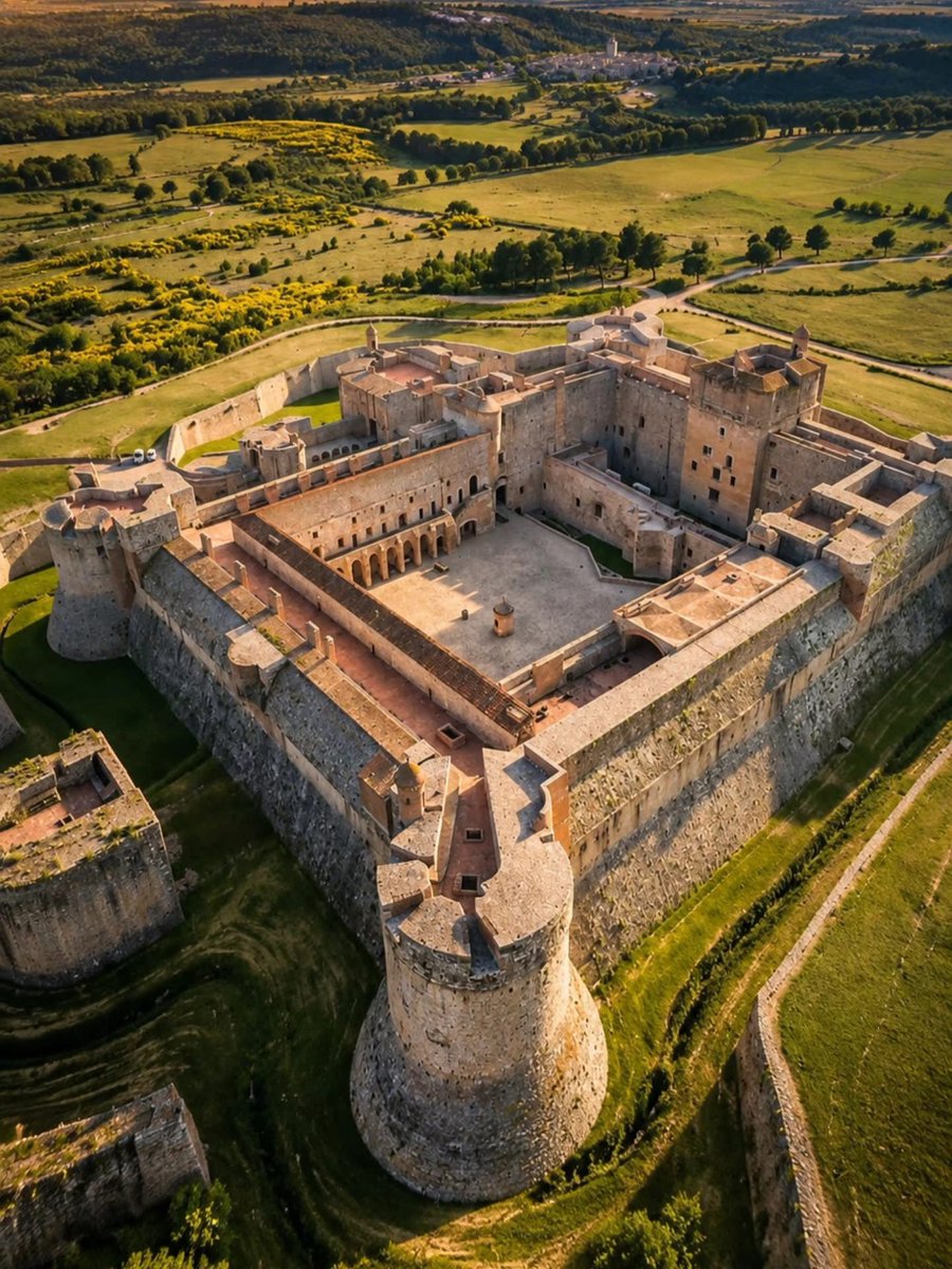 CeJourHistoire's tweet photo. Les rois d'Espagne ont bâti cette forteresse pour arrêter les armées françaises. C'est aujourd'hui l'État français qui en vend les billets d'entrée.

Et c'est entre ses murs que Louis XIV a fait enfermer, sans procès, des témoins d'un scandale qui remontait jusqu'à sa maîtresse.

Elle s'appelle la forteresse de Salses, dans les Pyrénées-Orientales, à une quinzaine de kilomètres au nord de Perpignan.

En 1497, cette plaine n'est pas française. Le Roussillon, la région de Perpignan, appartient à Ferdinand d'Aragon, l'époux d'Isabelle la Catholique, et la frontière passe juste là.

L'endroit est un goulet, entre des étangs qui touchent la mer et les premières collines des Corbières.

Quiconque descend de France vers l'Espagne doit passer entre les deux.

Ferdinand confie le chantier à son maître de l'artillerie, Ramiro López. Le canon vient de changer la guerre, et les hautes tours des châteaux forts s'effondrent sous les boulets.

López fait l'inverse. Il bâtit bas, enfonce la forteresse dans le sol, et lui donne des murs de plusieurs mètres d'épaisseur.

Elle peut loger plus d'un millier de soldats et 300 chevaux.

En 1503, avant même la fin des travaux, une armée française vient l'assiéger. Elle tient.

Les Français finissent par la prendre en 1639, les Espagnols la reprennent l'année suivante.

Les Français reviennent en 1642, et cette fois ils restent.

En 1659, le traité des Pyrénées donne le Roussillon à la France. La frontière recule de 60 kilomètres vers le sud.

Une forteresse dernier cri garde désormais une frontière qui n'existe plus.

On lui trouve d'autres usages, une prison d'État, puis un dépôt de poudre. L'armée ne la quitte qu'en 1889.

Ses murs ont été dressés pour empêcher les Français d'entrer. Aujourd'hui, ils font la queue pour ça.