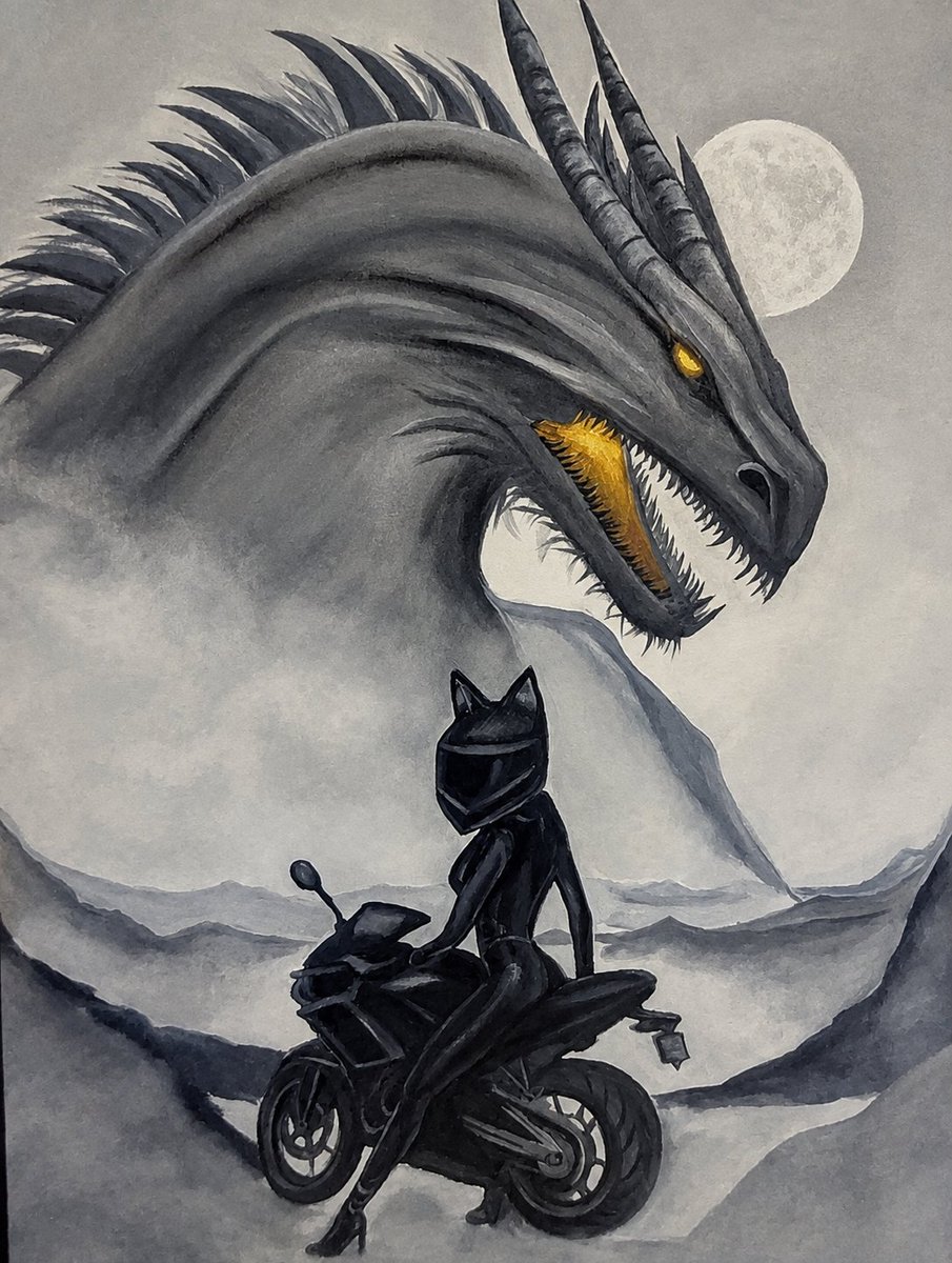 kksykitty's tweet photo. GM❤

The oil painting “The Meeting of Two Elements” 🖤

Wild force. Free path.

I decided to finish the painting, kept it for a year, and then decided to sell it. The painting is ready.🖤

1/1
280 xtz https://t.co/6VExK53qOl