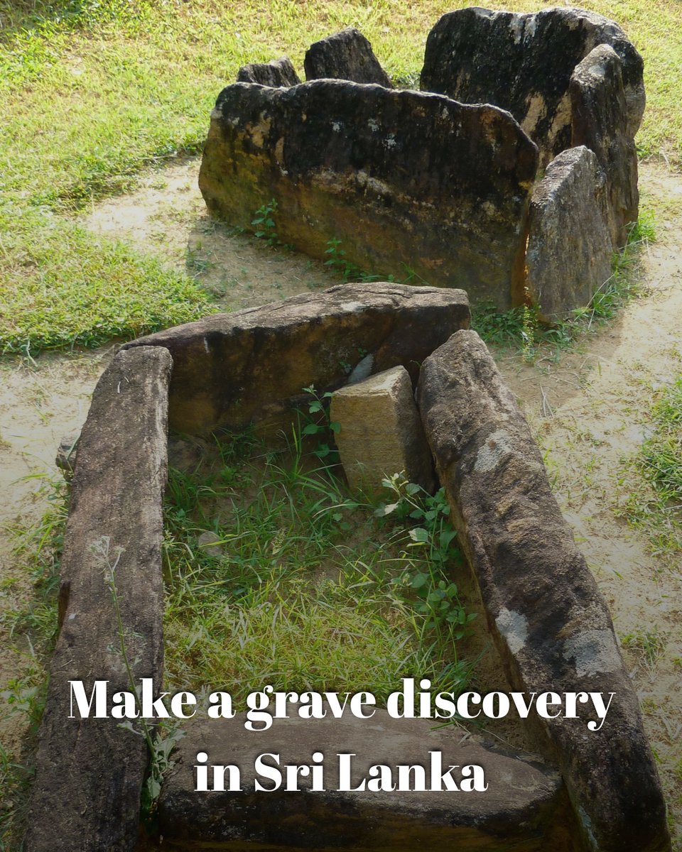 TravelWithKhaki's tweet photo. A few kilometres away from Dambulla, one of Sri Lanka’s sacred Buddhist pilgrimage spots, lies a 2,600-year-old secret – the Ibbankatuwa Megalithic Tombs. Scattered here are dozens of stone cist tombs – slabs of rock stood on their edges to form small square chambers, some capped with a single flat stone lid, like a rough-hewn memorial – dating from 700-400 BCE. Ibbankatuwa is the best-preserved proto-historic burial site in Sri Lanka, and excavations have unearthed clay pots with ashes, beaded necklaces and iron tools left as grave goods beside the dead. 

#DidYouKnow? Some of the beads are cut from gemstones found only in India, hinting at trade routes – or migrations – that reached this quiet patch of jungle long before Buddhism did.

Walk among the tombs on the #LureOfLanka tour with Khaki Tours from 14-21 Nov, '26.

Interested in joining the tour? Let us know by filling in this form: https://t.co/EjEtZuuY5C
Our team will be in touch with you.

➡️Read the tour brochure here: https://t.co/4f8McOz4Zc

➡️Missed Khaki Tours' Online Fireside Chat when KHAKI founder and tour host @BharGo8 presented the tour itinerary? You can watch the recording here: https://t.co/KINspfRpjw

➡️Book now at: https://t.co/6x5dtqVIQq

📞You can also reach out to us at +91 89281 57148.

#TravelWithKhaki #KhakiTours #SriLanka #InternationalTrips #TripToSriLanka