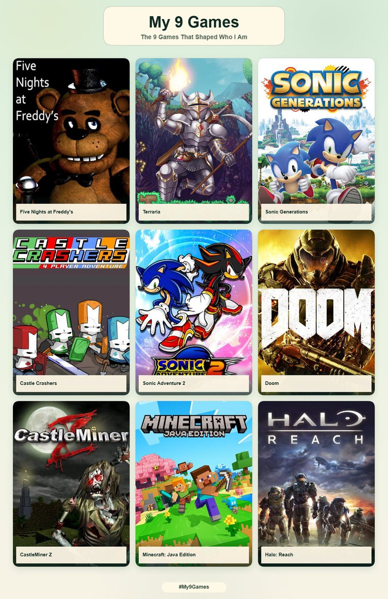 SisucoastVT's tweet photo. These games genuinely shaped me to who I am today https://t.co/34Zp8KByYC