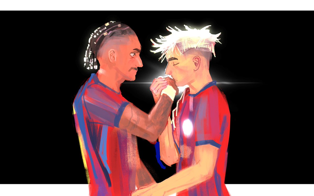 lookbackdec10th's tweet photo. The HEAT.
#pedri
#raphinha 
#Barca https://t.co/o76j0ajUqA