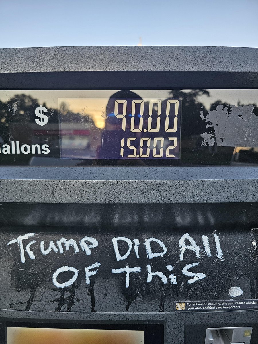 mmpadellan's tweet photo. FUN FACT: Communists didn't increase gas, diesel, and grocery prices with a war on Iran and stupid tariffs.

Trans people didn't.
Immigrants didn't.
Socialists didn't.
Muslims didn't.
LGBTQ didn't.

trump DID.
And Republicans LET him.

FIRE those bums on November 3rd. https://t.co/naTje05D0Q