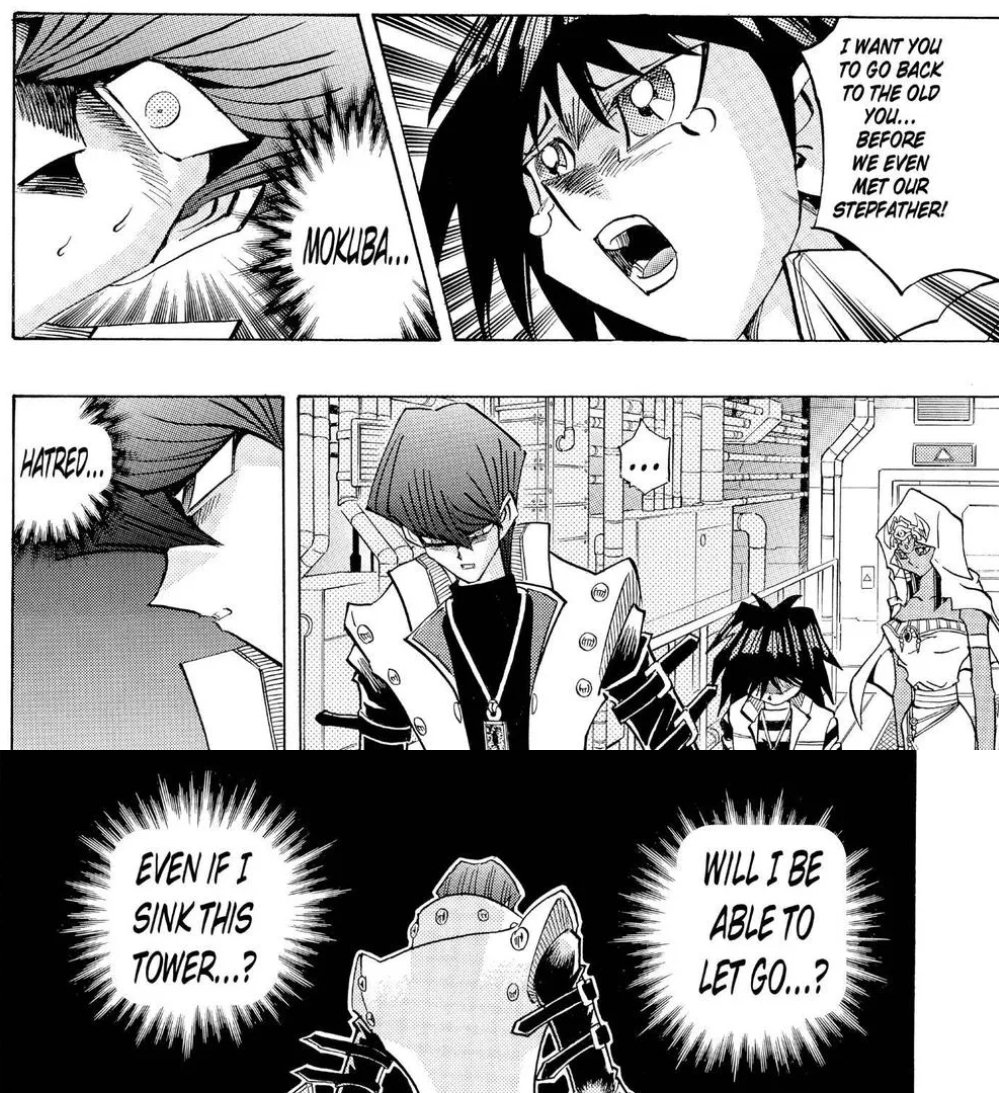 dormant000's tweet photo. Mokuba's tears are the ONLY thing that would possibly, even a little bit, make Kaiba maybe consider moving past a grudge. https://t.co/CYizHjJ7CX