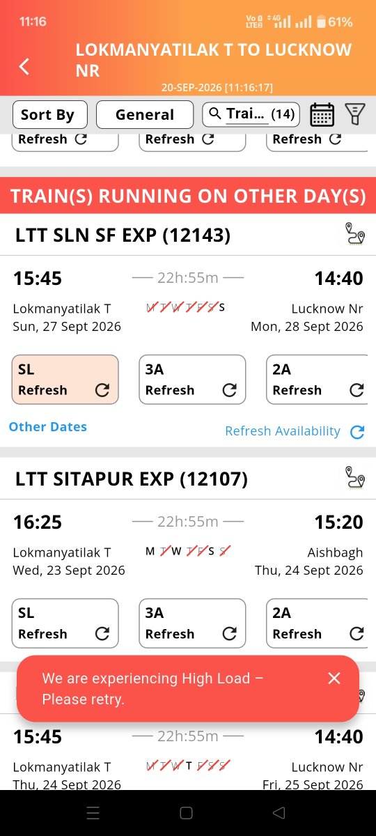 SurajBaranwal14's tweet photo. @IRCTCofficial @AshwiniVaishnaw 
@RailMinIndia

ये क्या बना दिए हो ? इतना घटिया सर्वर, 
अनपढ़ को दिए थे क्या बनाने 

इससे अच्छा तो पहले ही था https://t.co/TkAMgUXygU