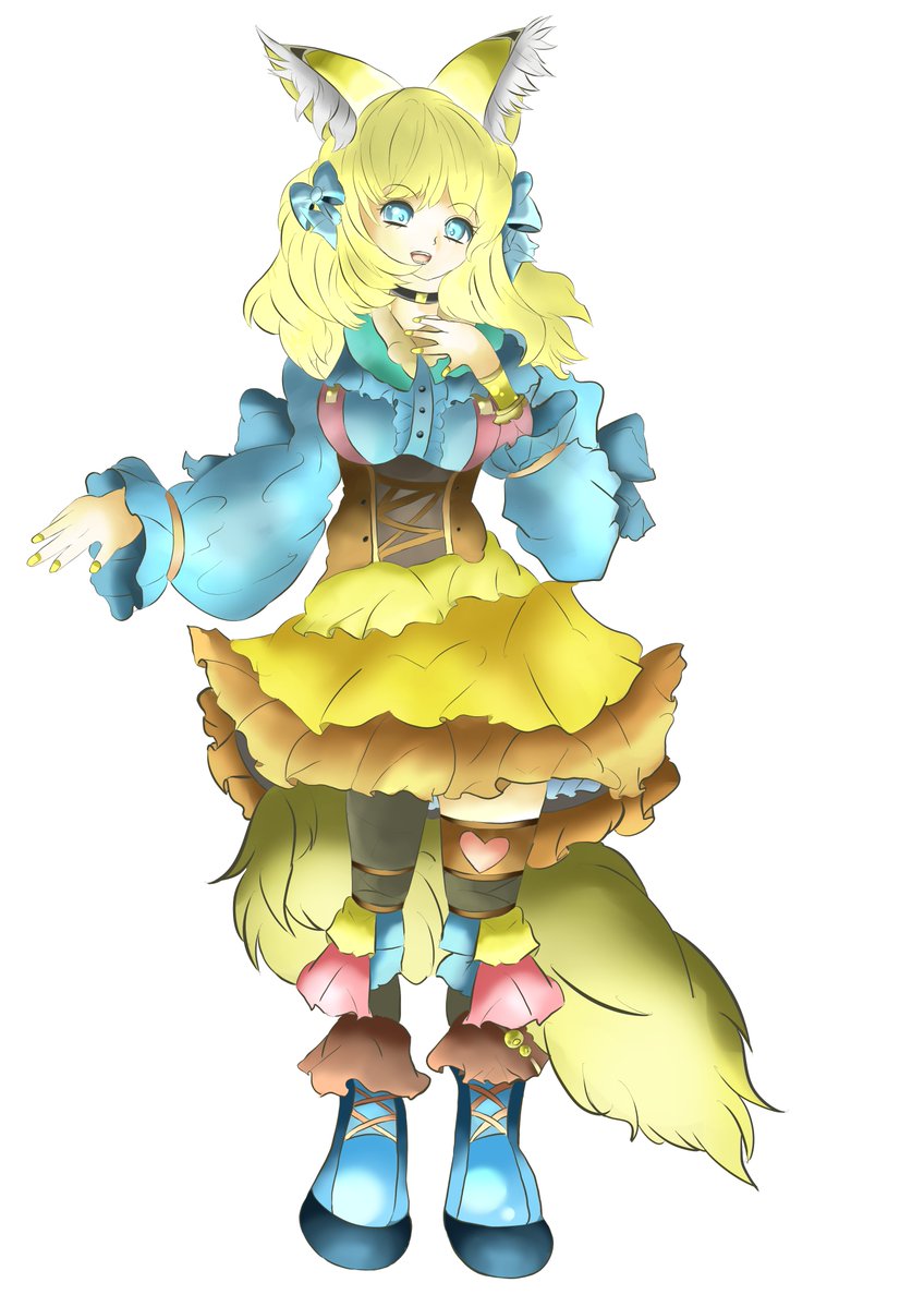Chigasakitsune's tweet photo. 最近の絵。気づけばだんだん鬼畜な背景がちらほら。でも絵は描くの楽しいですね！

#オリジナルイラスト
#シルバーウィークはフォロワーさんが���えるらしい
#けもみみ https://t.co/SmfORz7AH3