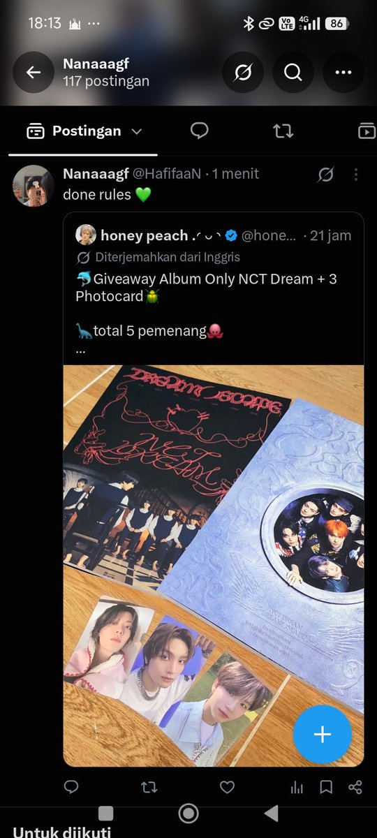 HafifaaN's tweet photo. @honeyyypeach_ Done rules 💚💚 https://t.co/P3YK8oYuH7