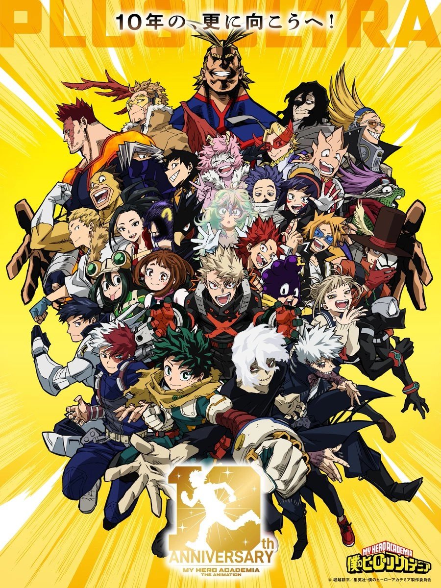 animecorner_ac's tweet photo. "My Hero Academia" has announced MHA ULTRA EXPO, a two-day event set for April 17 and 18, 2027 in Japan. 

Described as the "largest event in the anime’s history" it will serve as the finale of the anime’s 10th anniversary project. https://t.co/JNPmBC7TGV