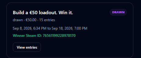 CS2Locker's tweet photo. We're a bit late here, our apoligies! 
The winner is: Ruler!

He has been added on Steam and we'll post an update under this post! https://t.co/Lggico80v1