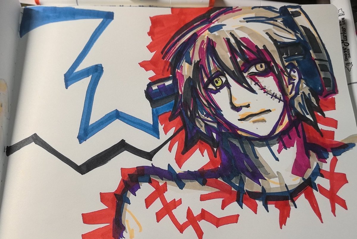Varsad0's tweet photo. 意料之外，反面好看？#stein #drstein #souleater （玛丽莲曼森非常独有的异瞳，属性爆了hh） https://t.co/K2KvGRbGid